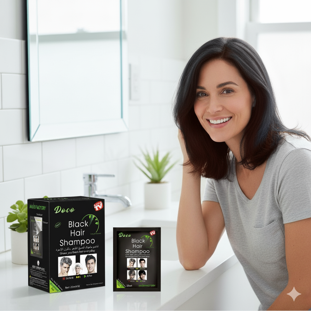 DEJA QUE TU CABELLO LUZCA JOVEN 👨🏽🦱 Shampoo Hair Black